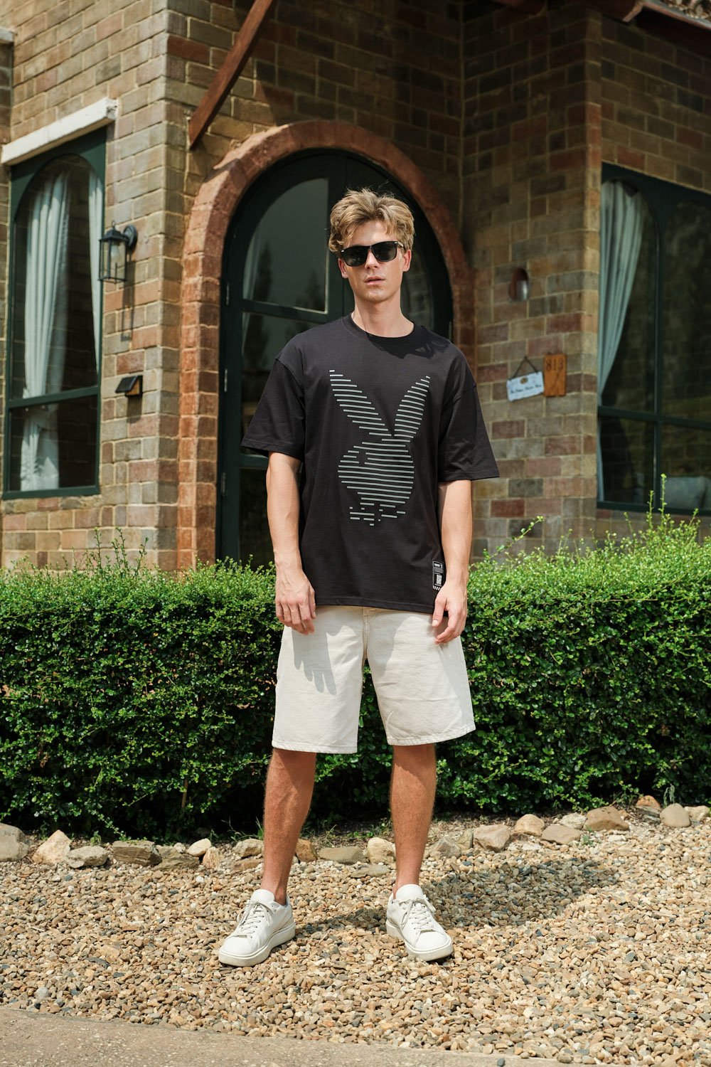 PlayBoy HD Print Oversized T-shirt
