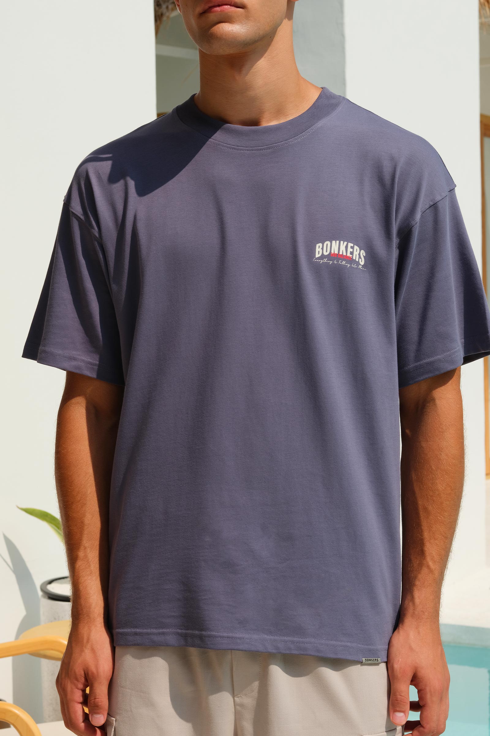 Moonlight Blue 100% Supima Cotton Oversized T-shirt