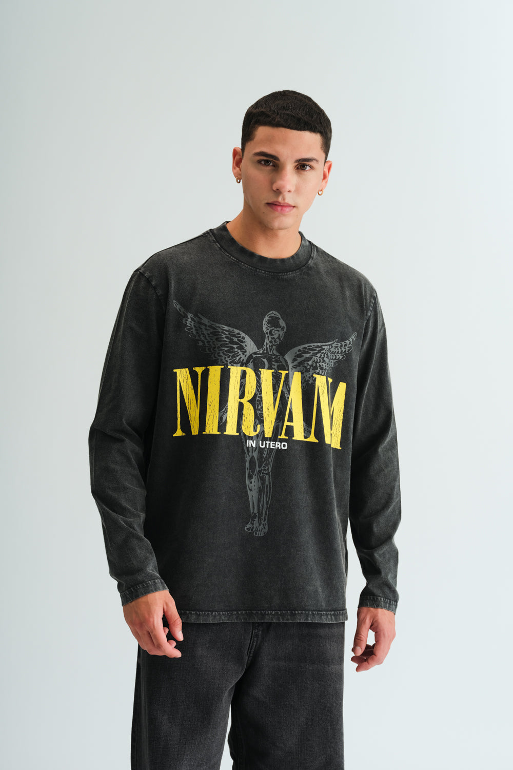 Nirvana Black Full Sleeves T-shirt