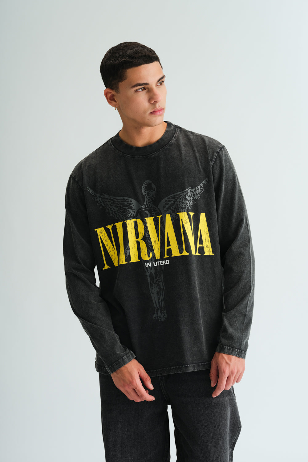 Nirvana Black Full Sleeves T-shirt
