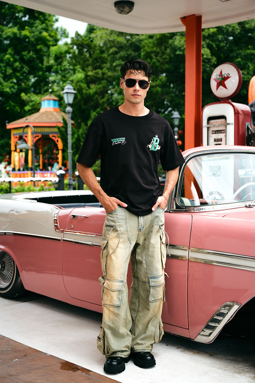 Play Check Supima Oversized T-shirt