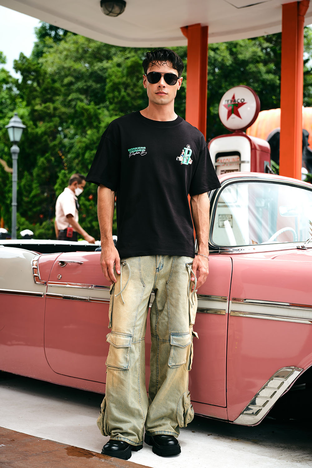 Play Check Supima Oversized T-shirt