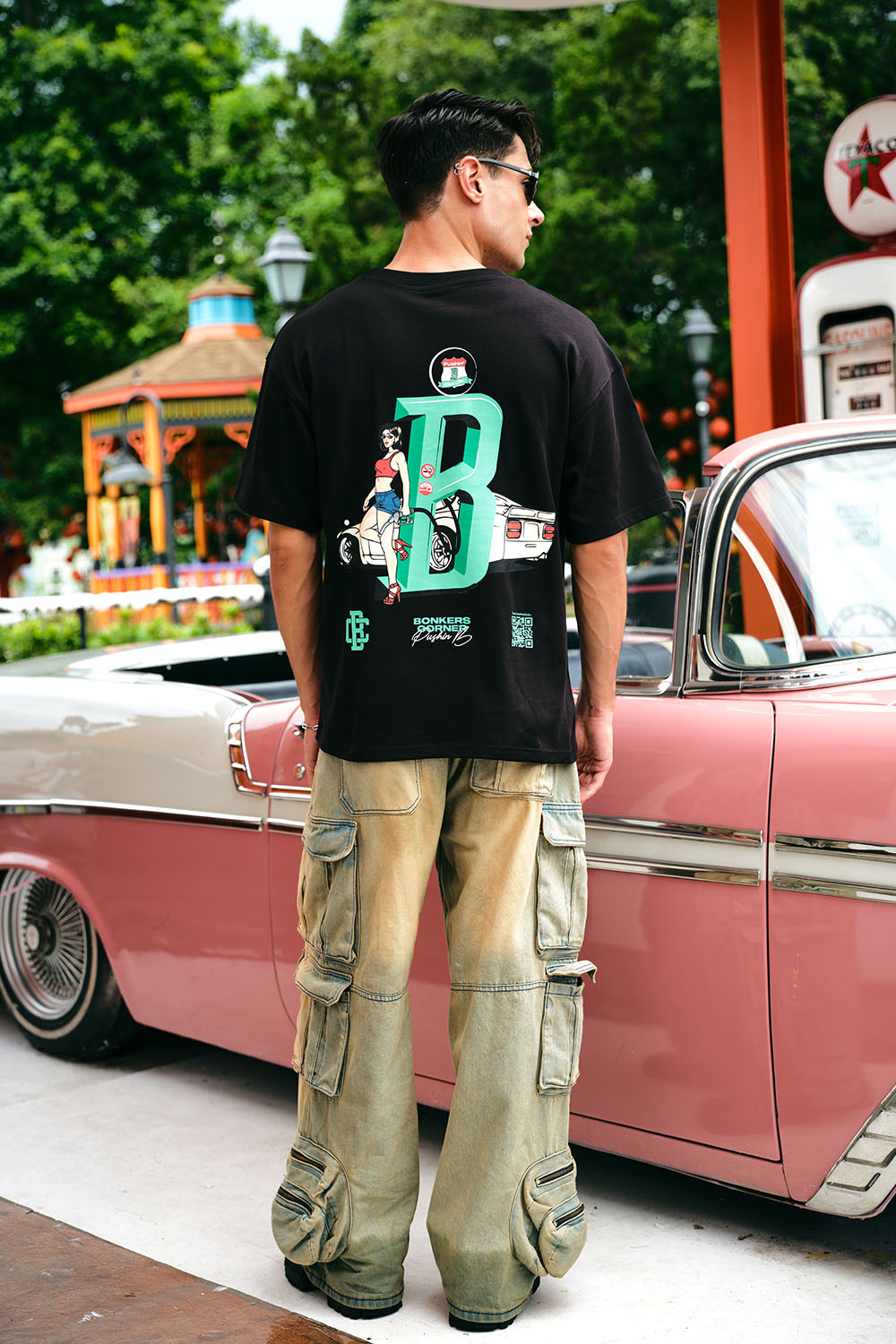 Play Check Supima Oversized T-shirt