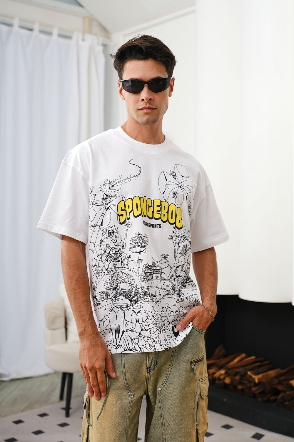 SpongeBob Doodles Oversized T-shirt