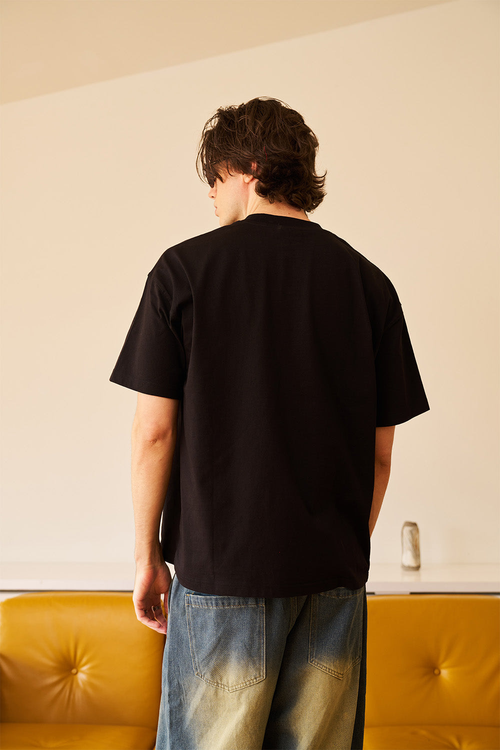 Spray Paint Smiley Oversized T-shirt