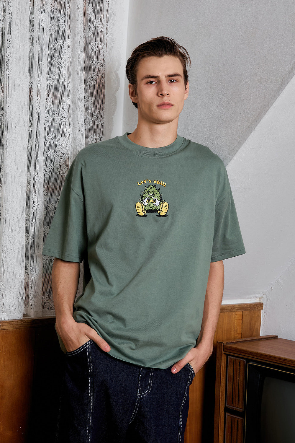 Chill Nugget Green Oversized T-shirt