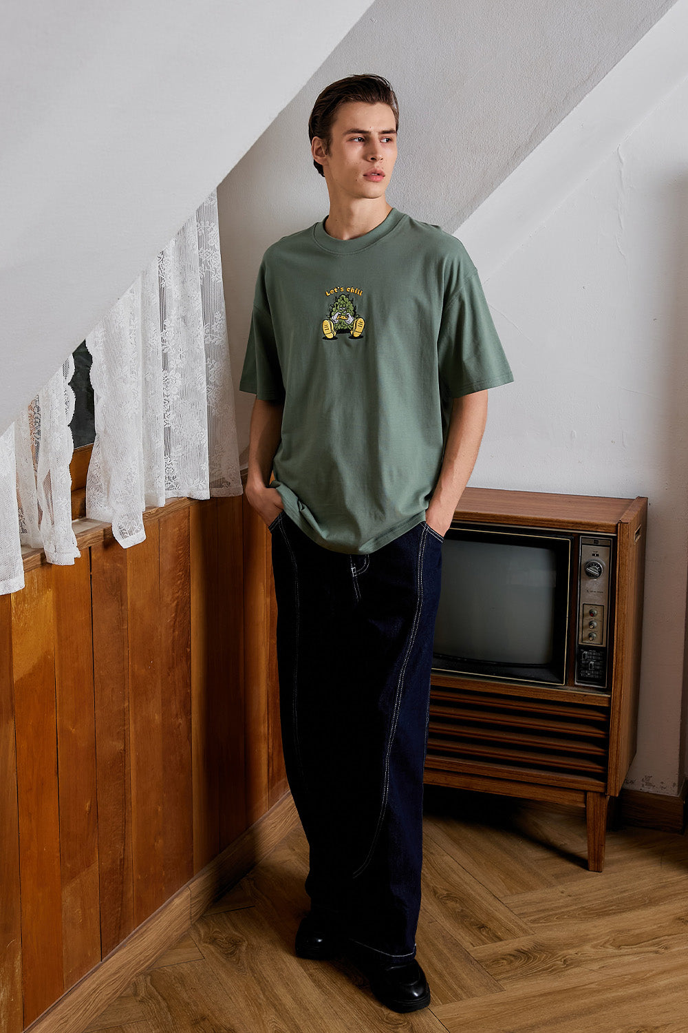 Chill Nugget Green Oversized T-shirt