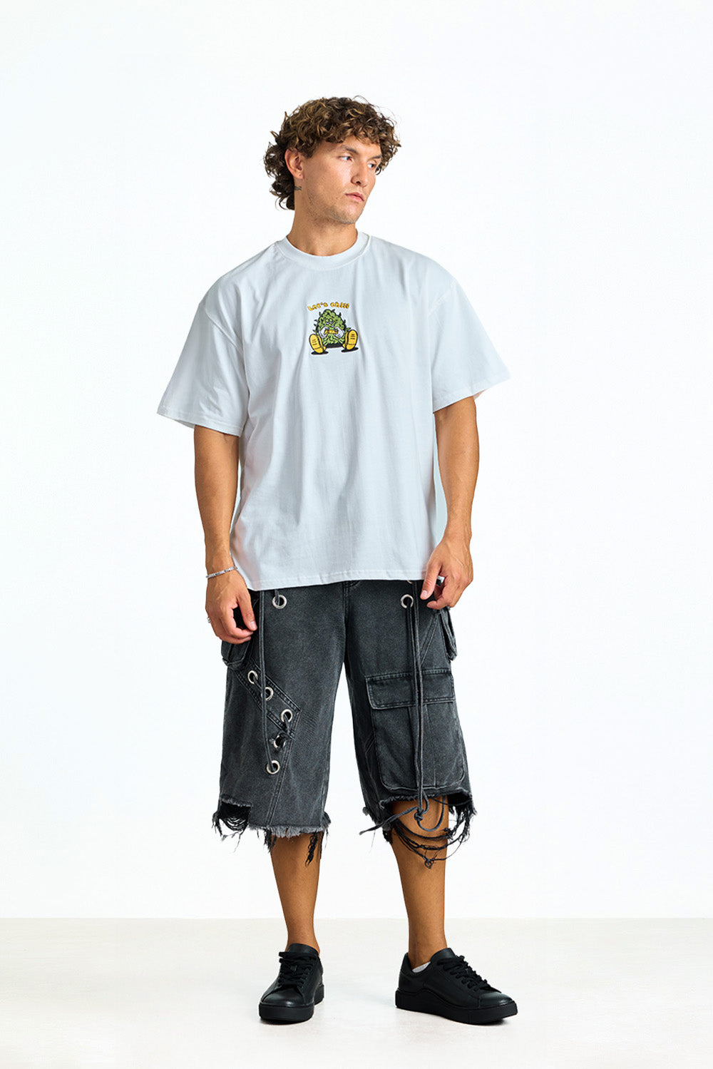 Chill Nugget White Oversized T-shirt