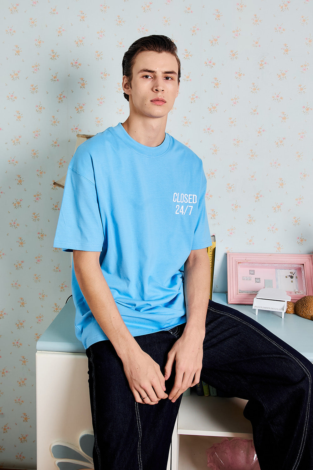 Closed 24/7 Blue Oversized T-shirt