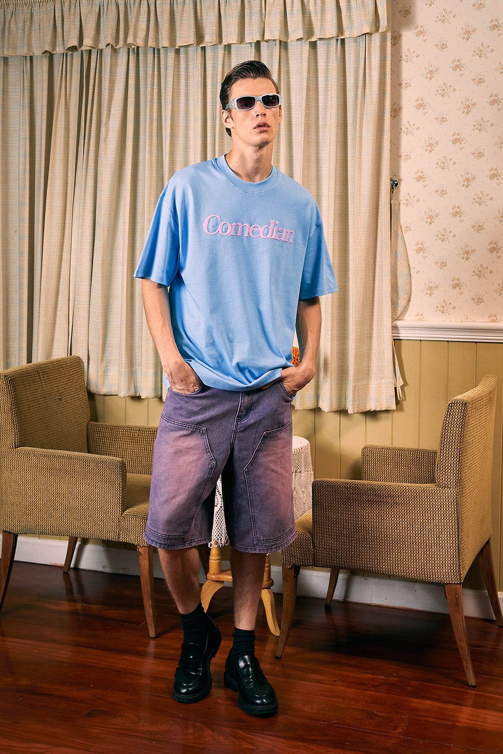 Comedian Blue Oversized T-shirt