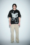 Gothic Spikes Oversized T-shirt