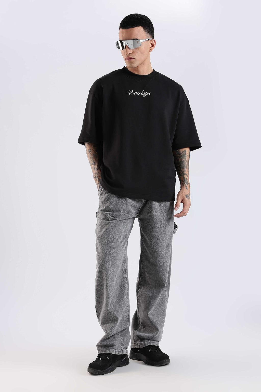 Carpedian Black Oversized Tshirt
