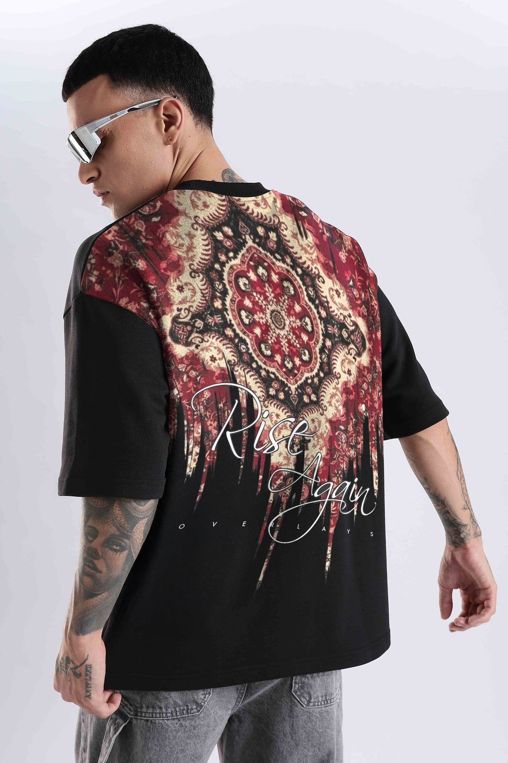 Carpedian Black Oversized Tshirt