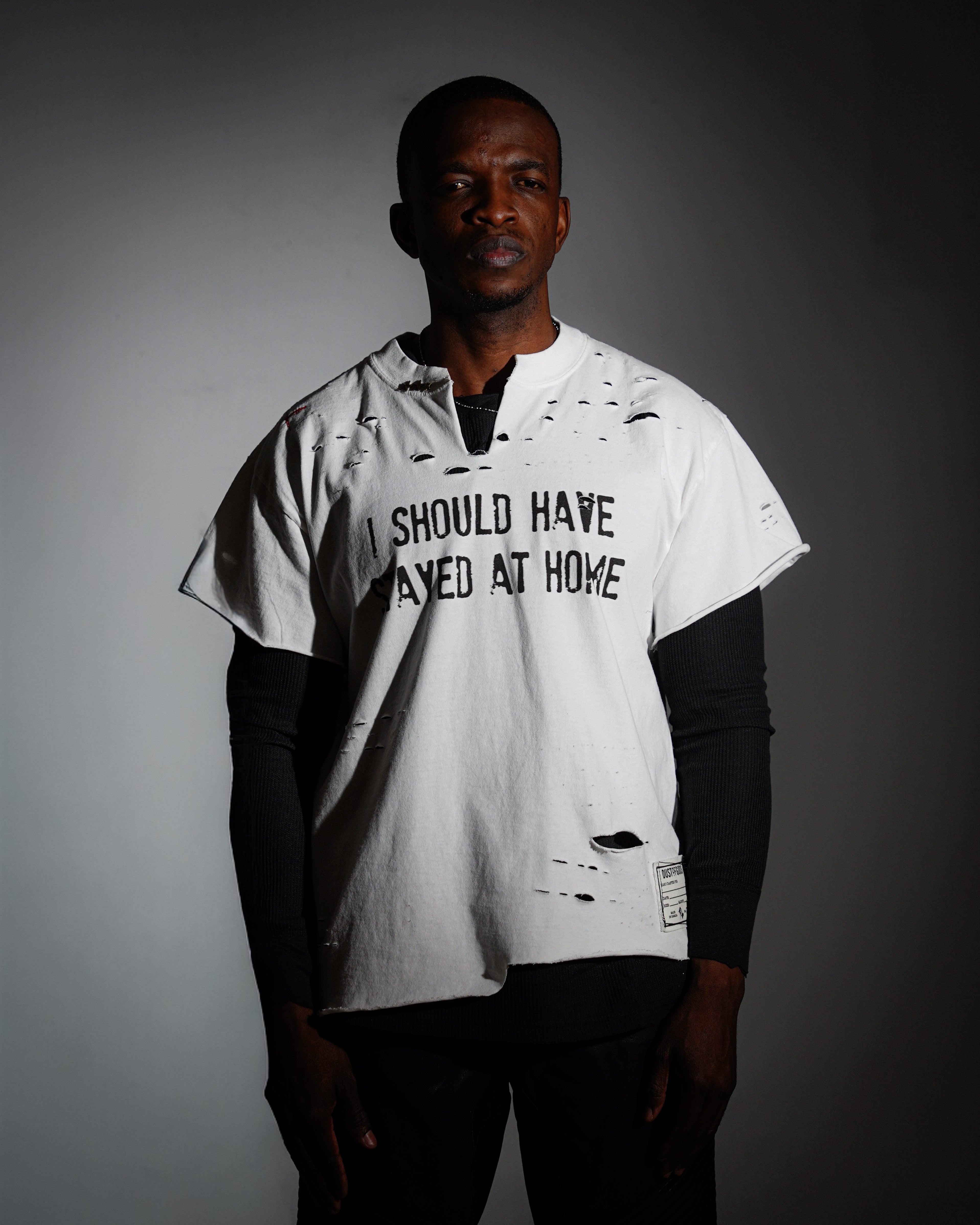 Stay At Home Double Layered Long Sleeve Tee