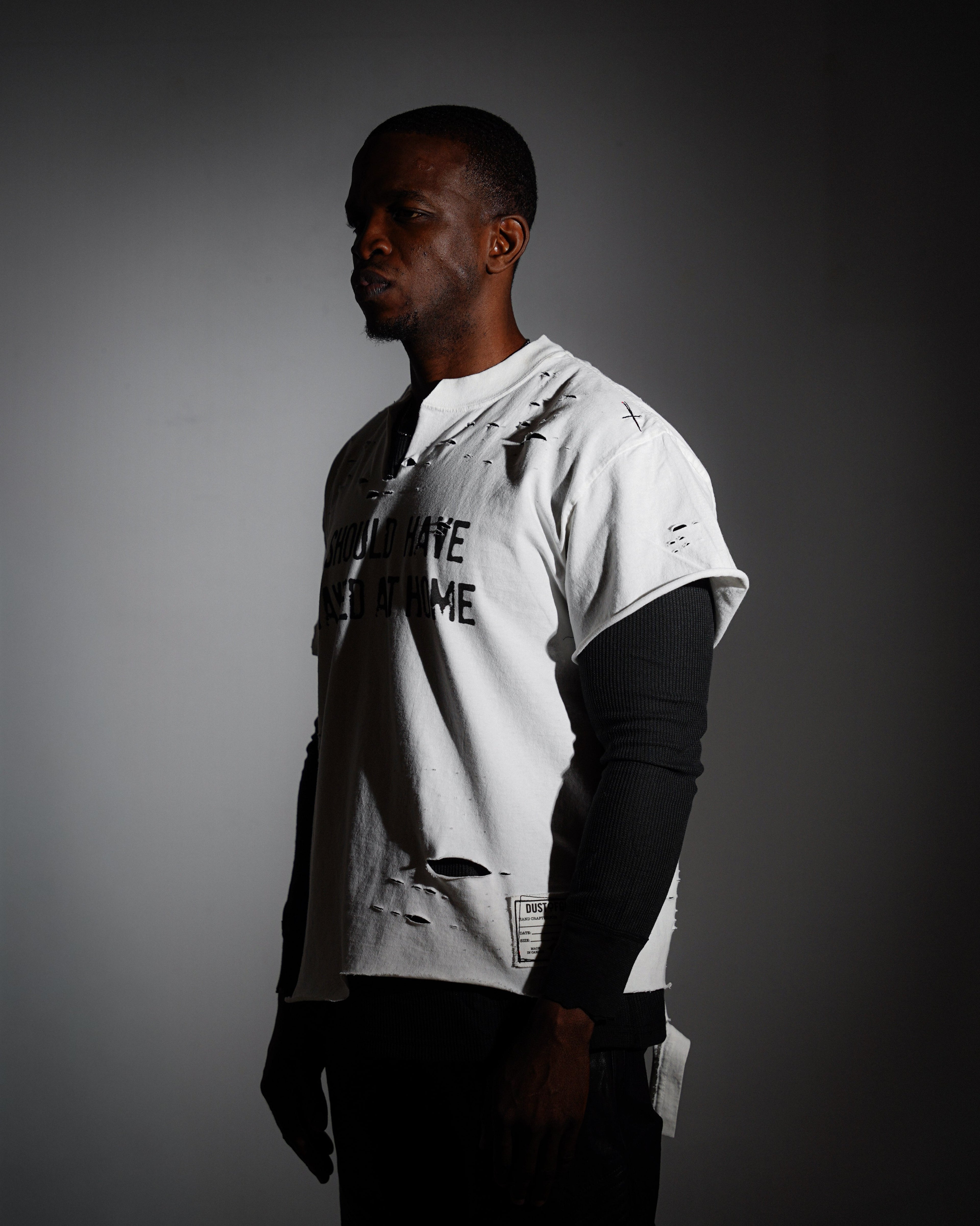 Stay At Home Double Layered Long Sleeve Tee