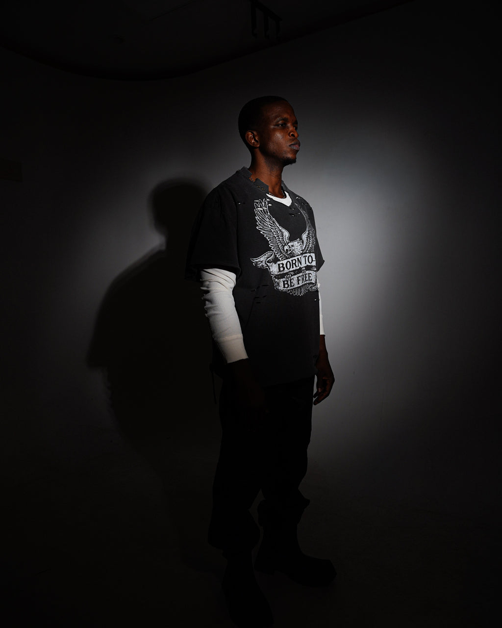 Born To Be Free Double Layered Long Sleeve Tee