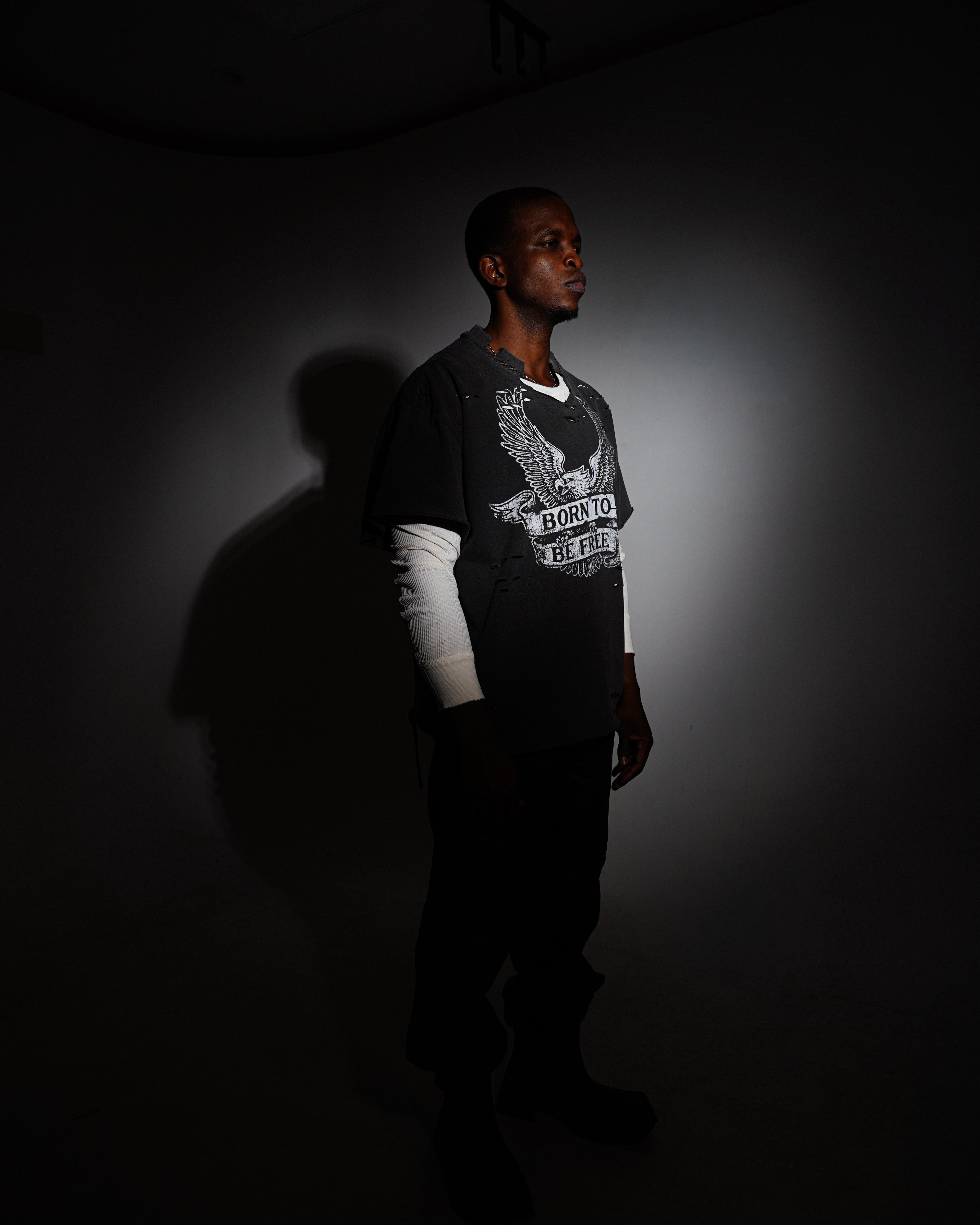 Born To Be Free Double Layered Long Sleeve Tee