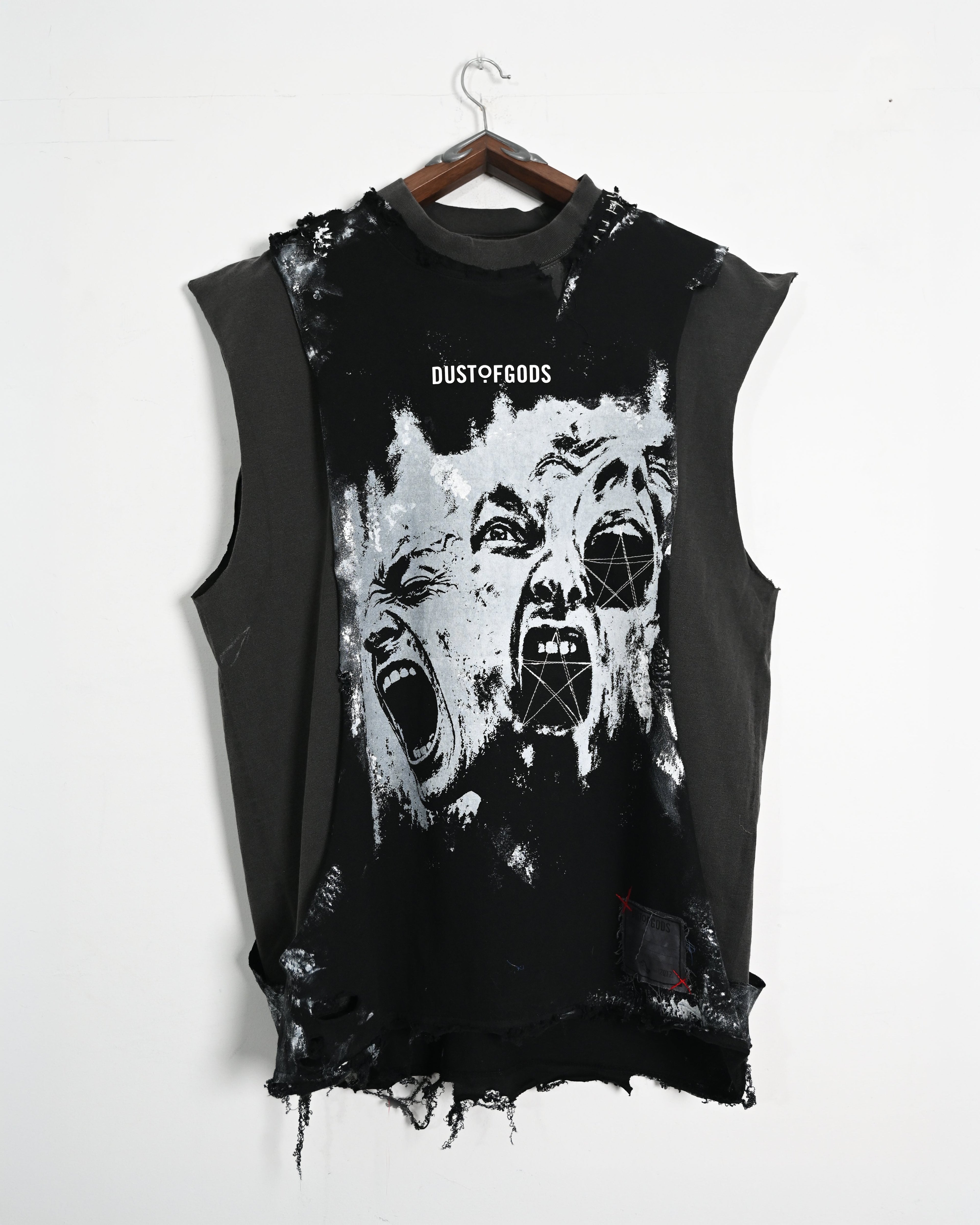Bleed it Out Deconstructed Sleeveless Shirt