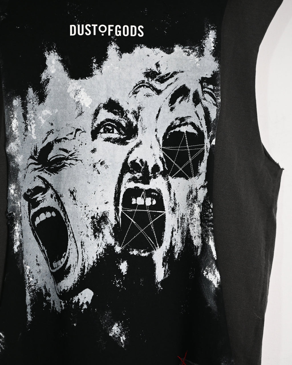 Bleed it Out Deconstructed Sleeveless Shirt