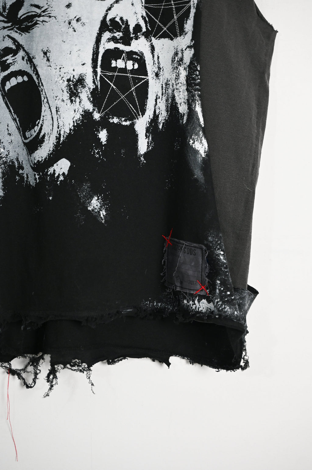 Bleed it Out Deconstructed Sleeveless Shirt