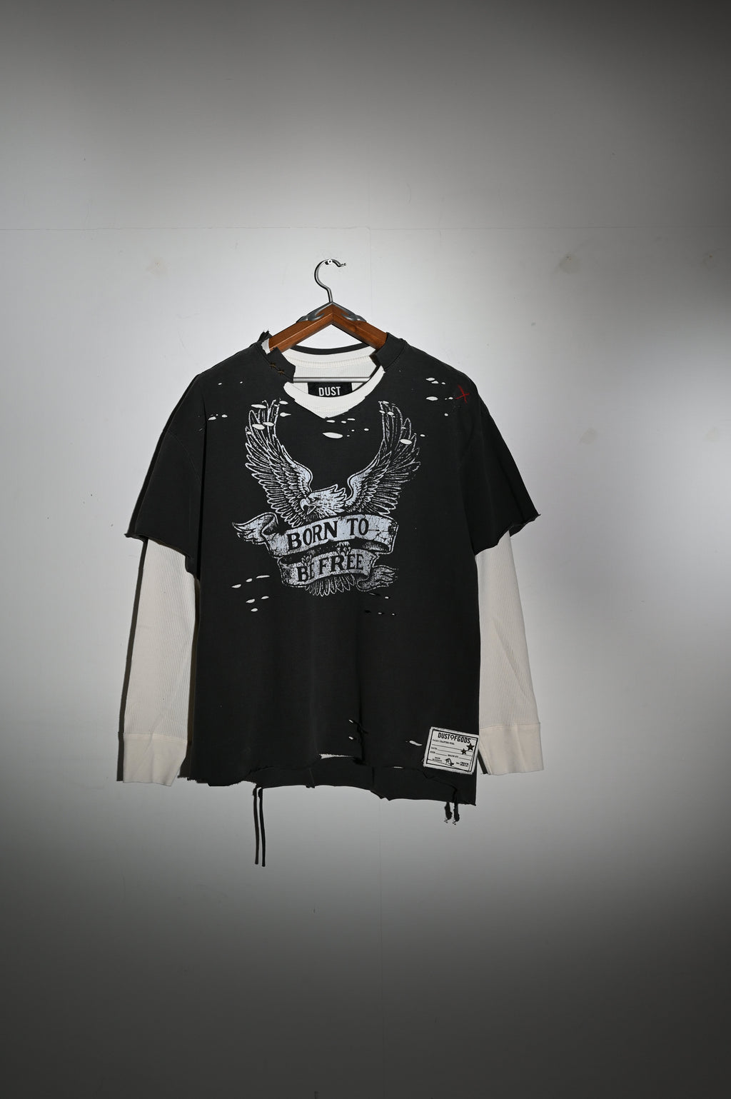 Born To Be Free Double Layered Long Sleeve Tee