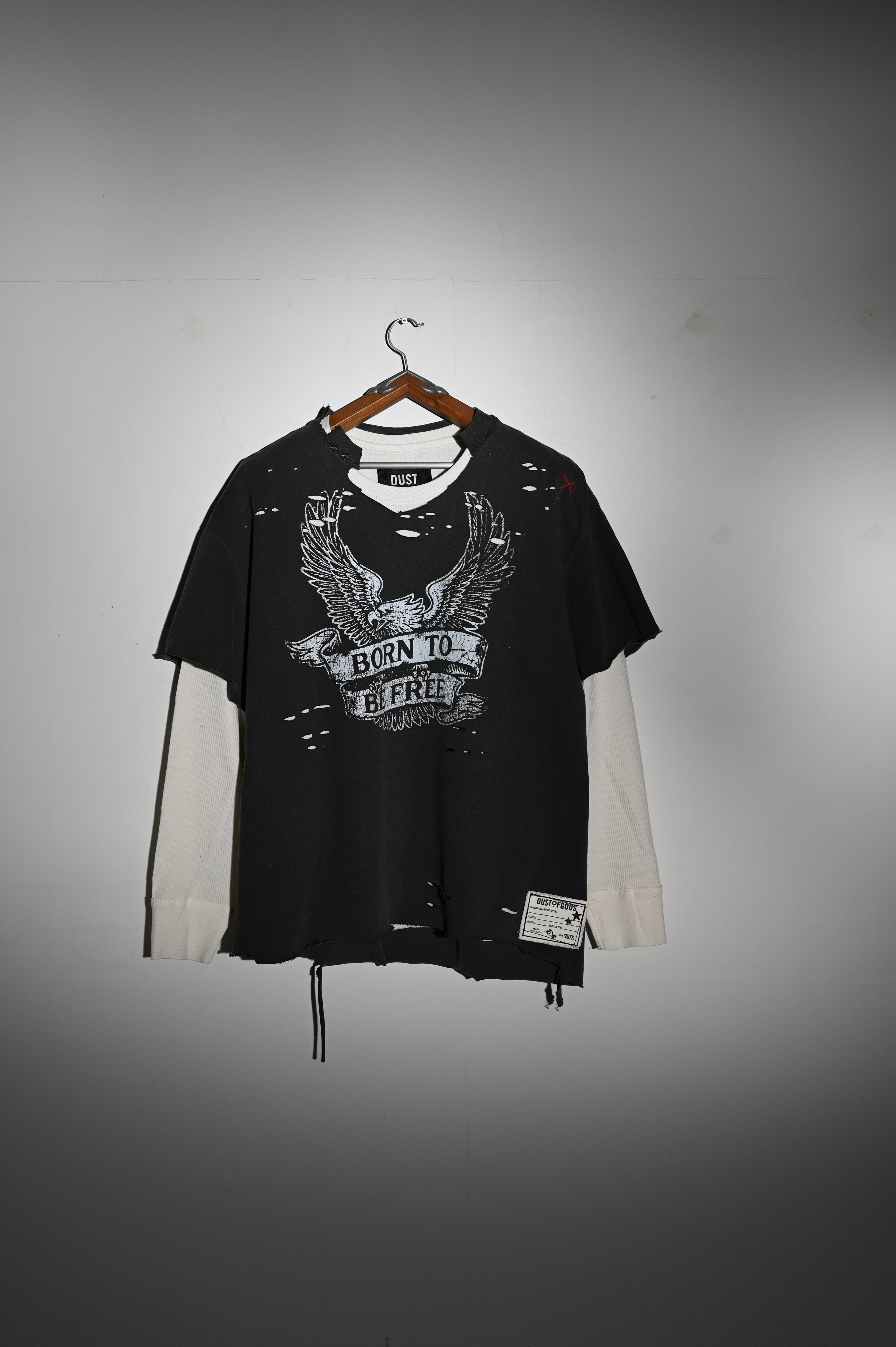 Born To Be Free Double Layered Long Sleeve Tee
