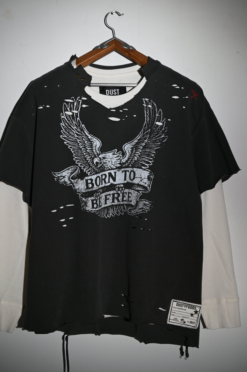 Born To Be Free Double Layered Long Sleeve Tee