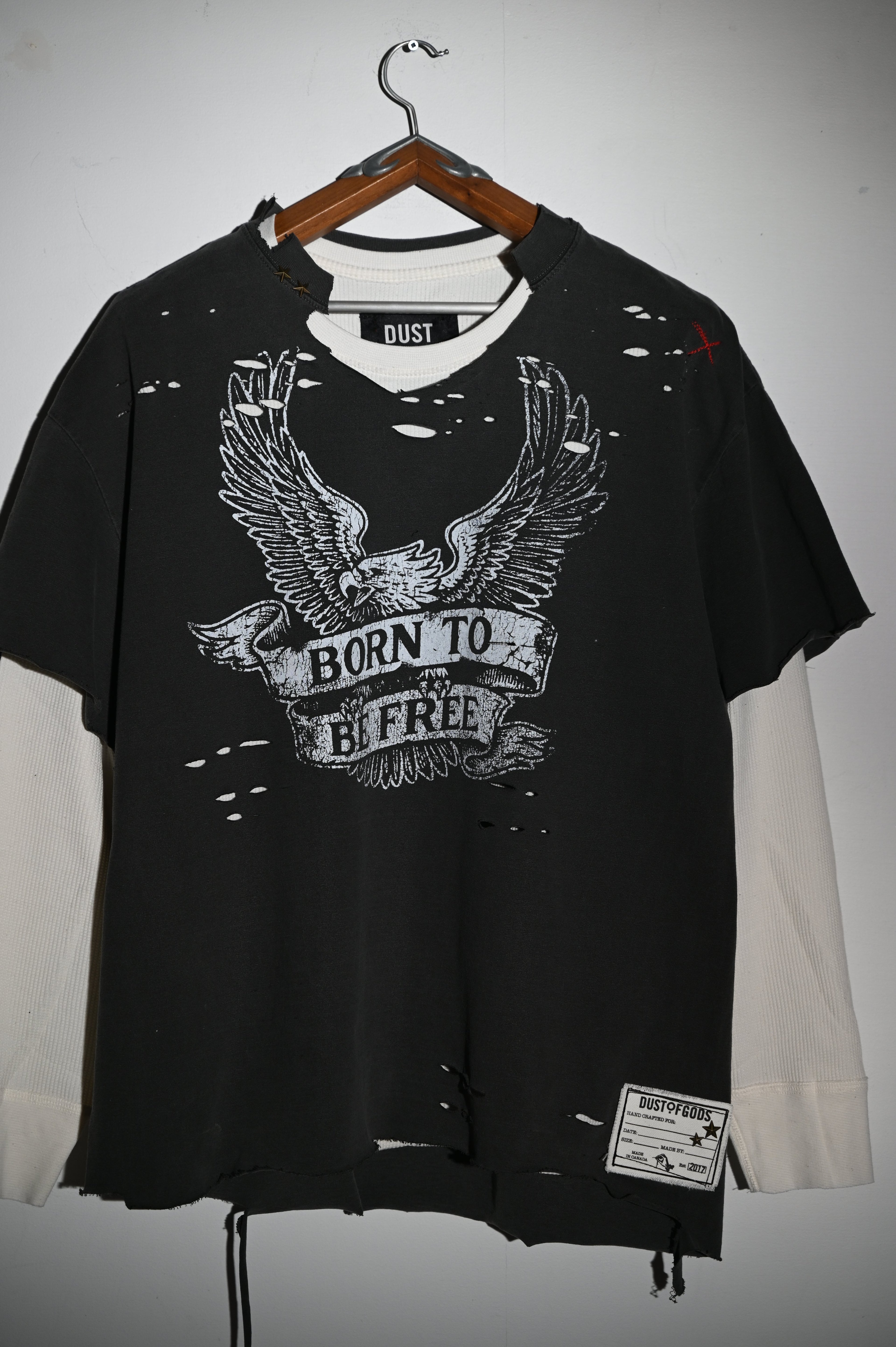 Born To Be Free Double Layered Long Sleeve Tee