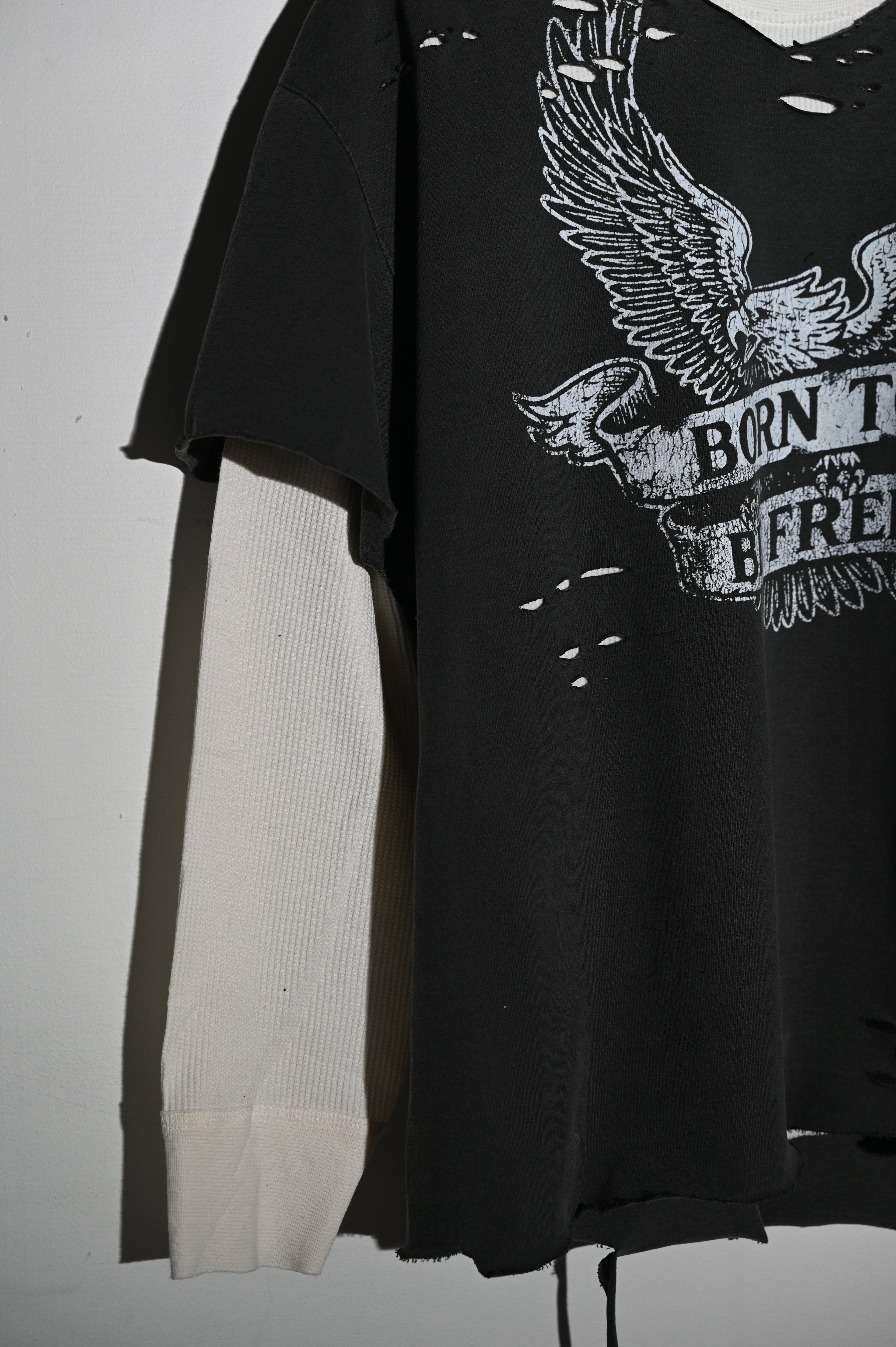 Born To Be Free Double Layered Long Sleeve Tee
