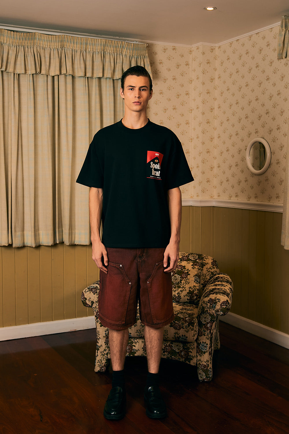 Spoilt Brat Black Oversized T-shirt