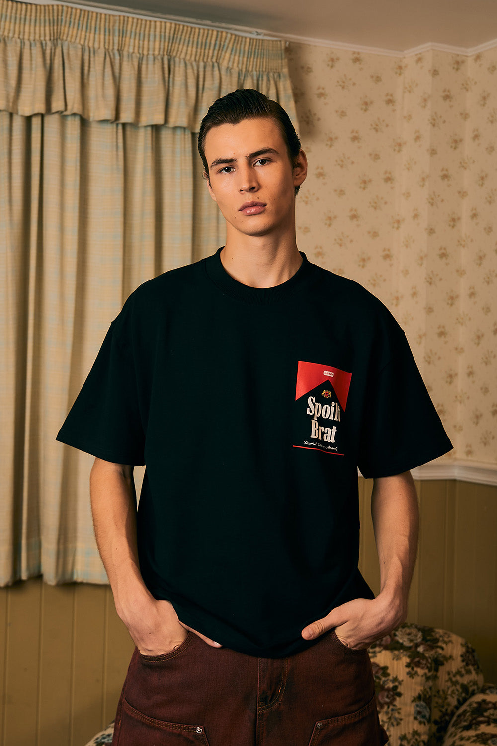 Spoilt Brat Black Oversized T-shirt
