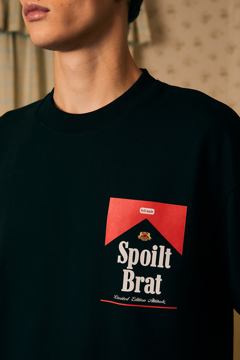 Spoilt Brat Black Oversized T-shirt