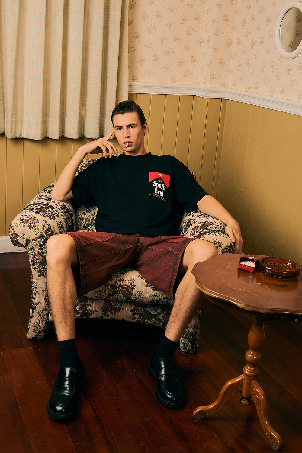Spoilt Brat Black Oversized T-shirt