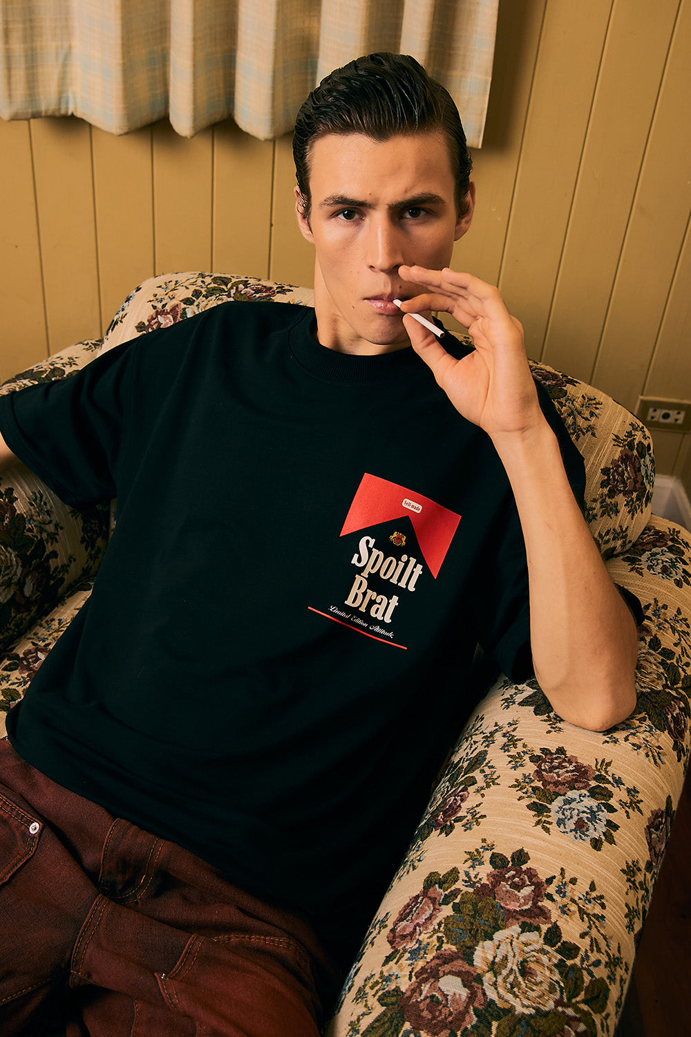 Spoilt Brat Black Oversized T-shirt