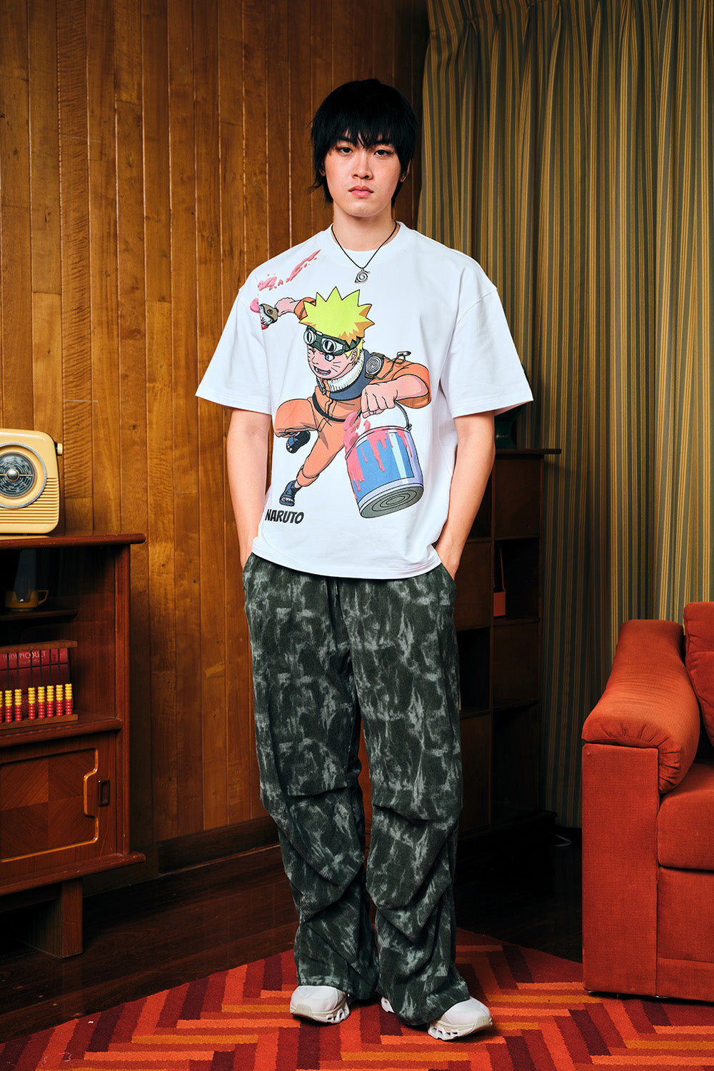 Spray Of Fire Oversized T-shirt