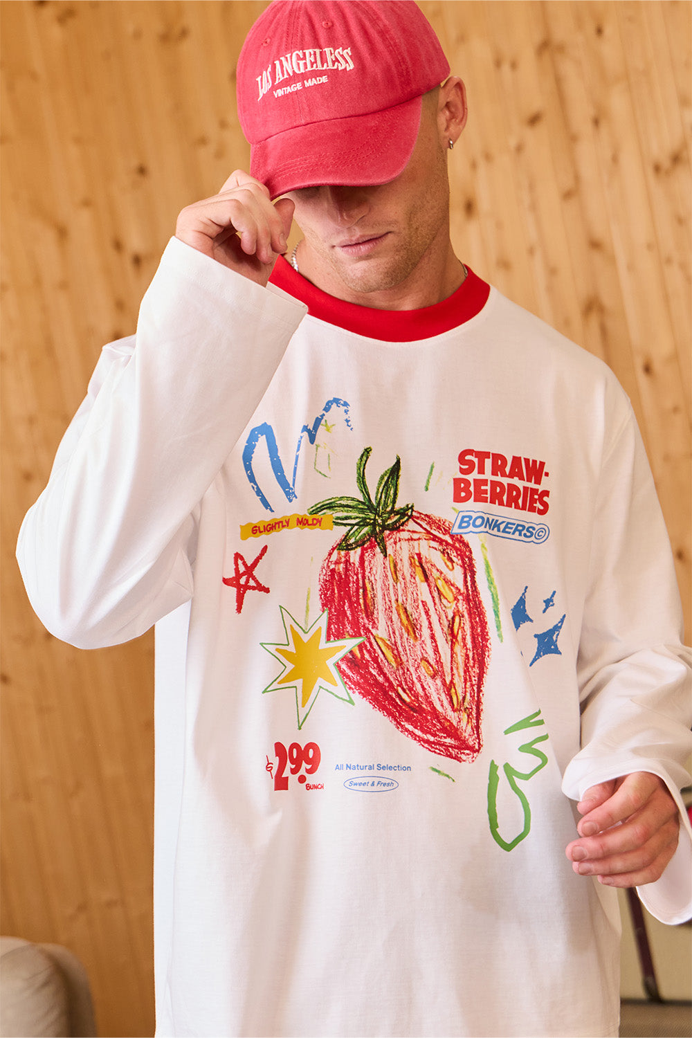 Strawberry Scribble Full Sleeve T -shirt