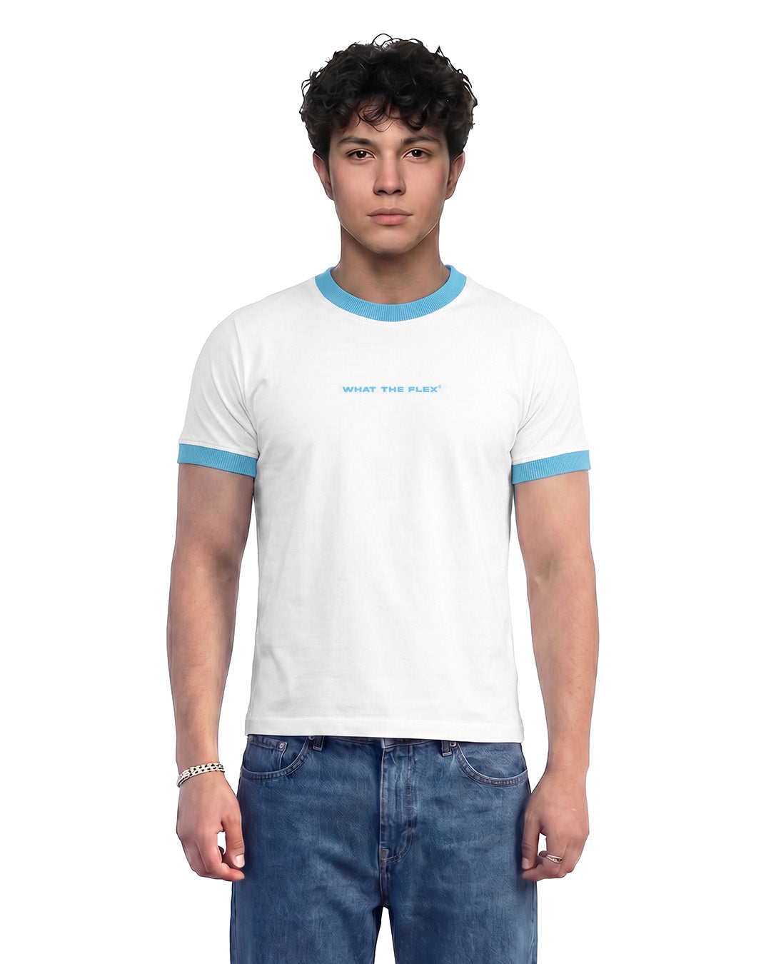Text Me Slim Fit Ringer T-shirt