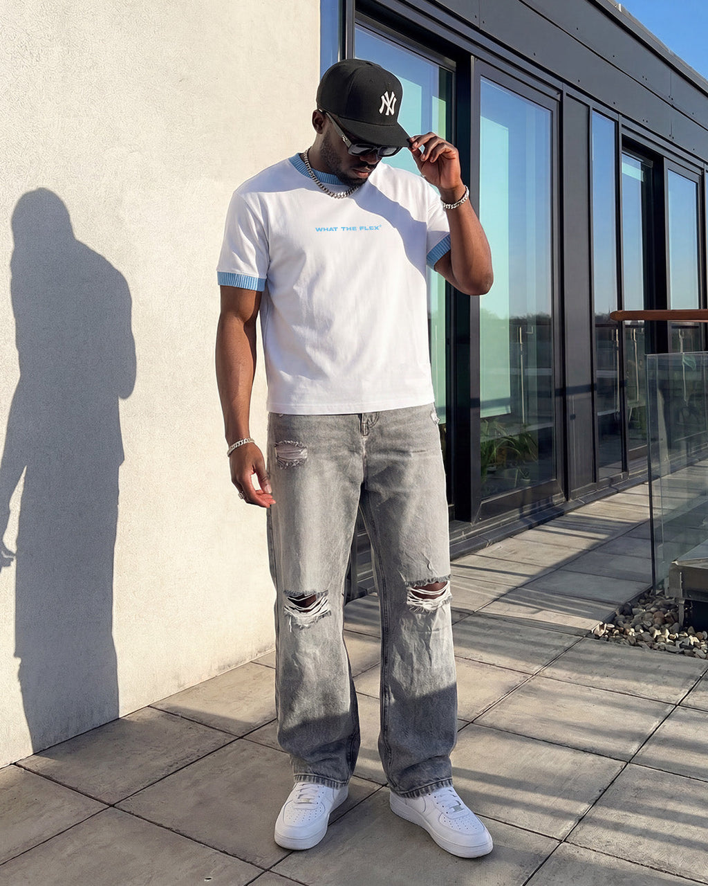 Text Me Slim Fit Ringer T-shirt