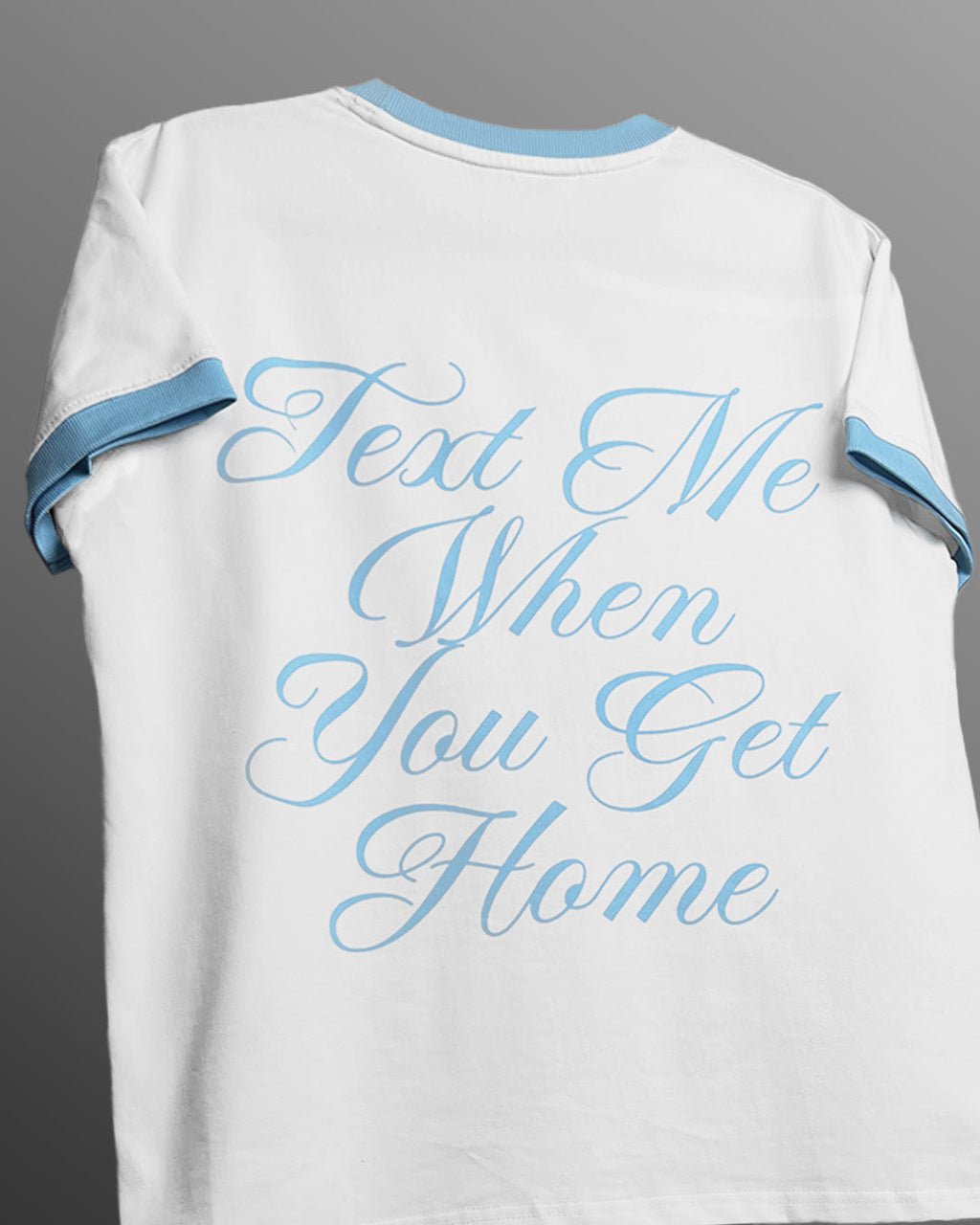 Text Me Slim Fit Ringer T-shirt