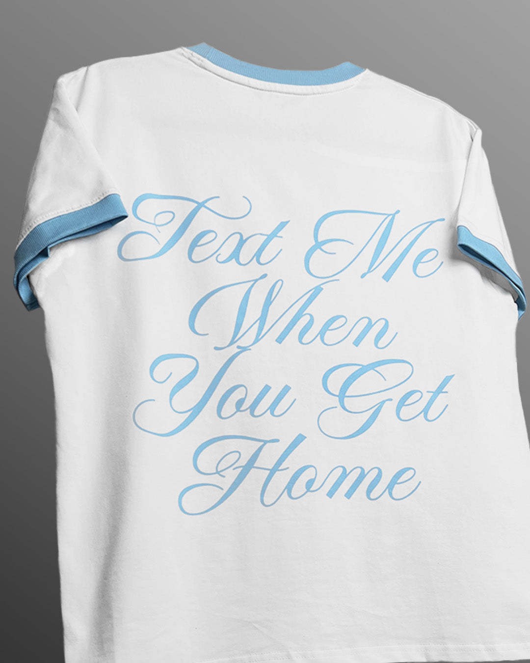 Text Me Slim Fit Ringer T-shirt