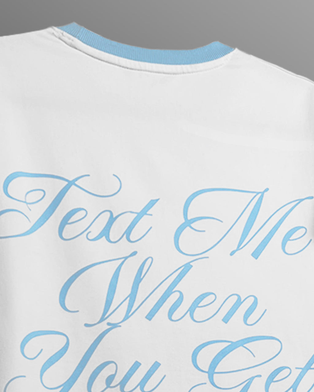 Text Me Slim Fit Ringer T-shirt