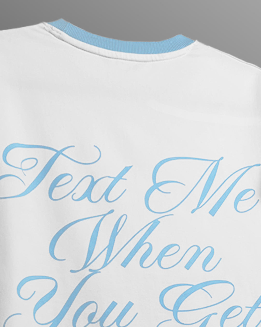 Text Me Slim Fit Ringer T-shirt