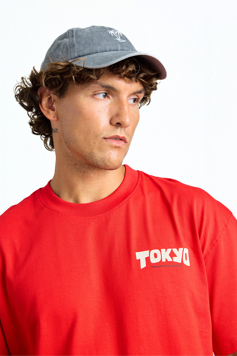 Tokyo Icons Red Oversized T-shirt