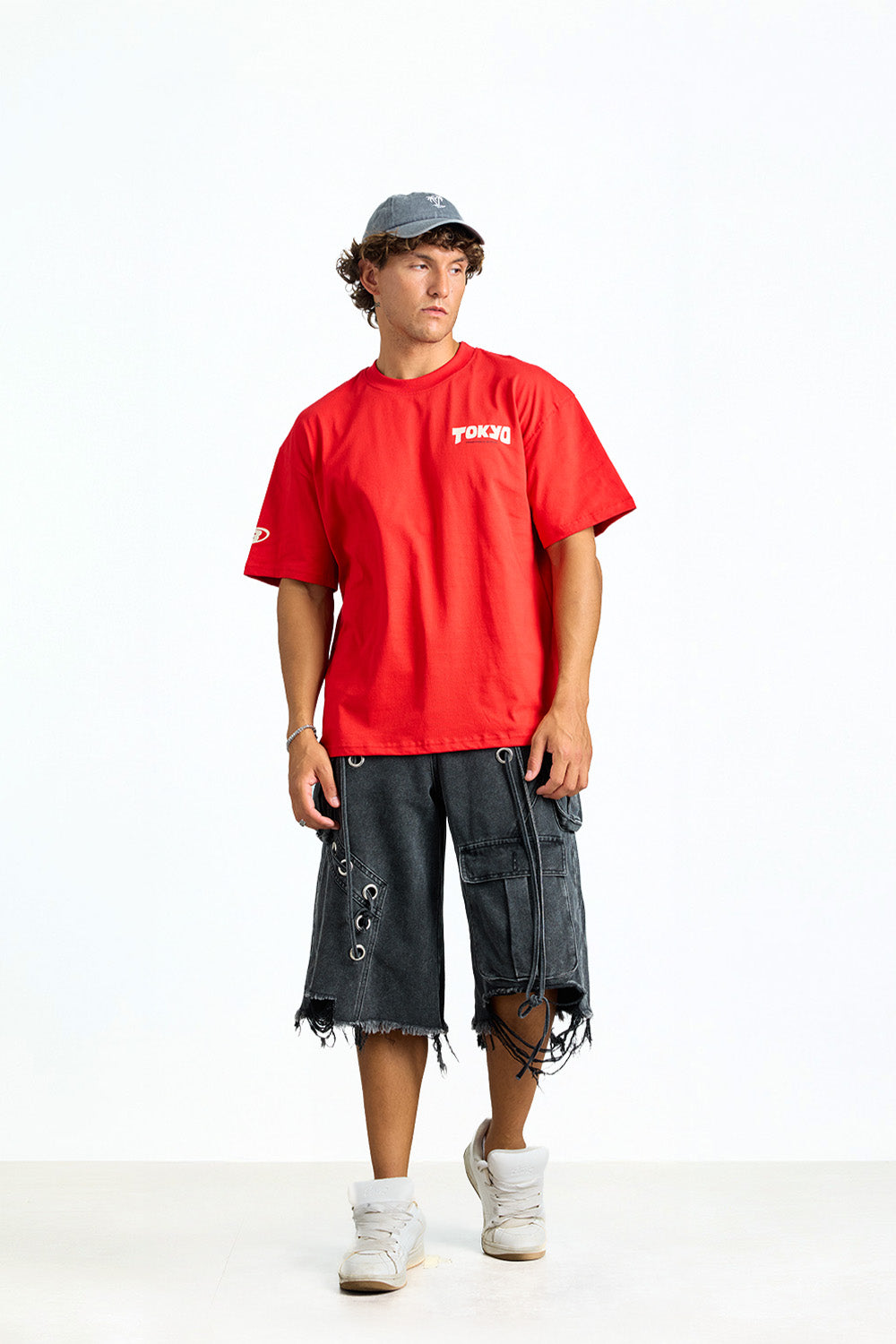 Tokyo Icons Red Oversized T-shirt