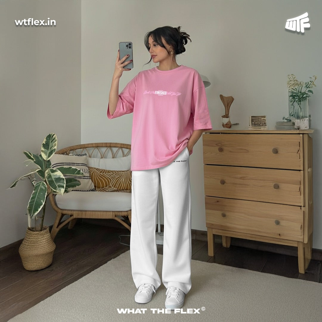New World Energy Pink Oversized T-shirt