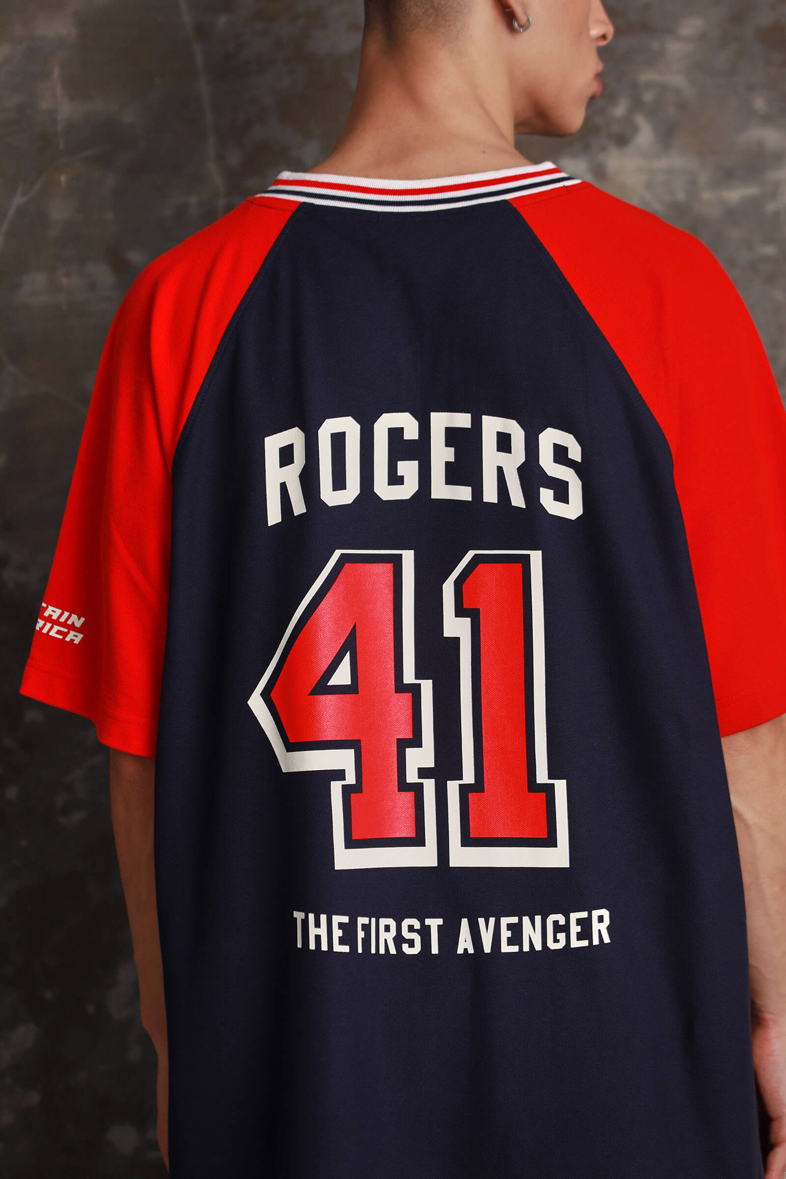 Captain America Jersey Oversized T-shirt