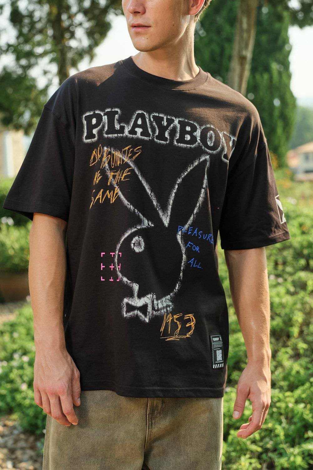 Chalkboard Bunny Oversized T-shirt