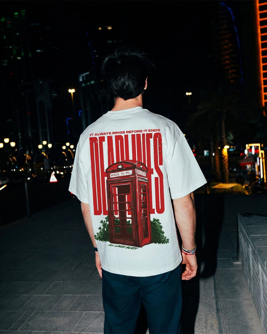 Deadlines White Heavyweight T-Shirt