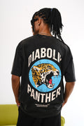 Grey Diabolik Panther Oversized T-shirt