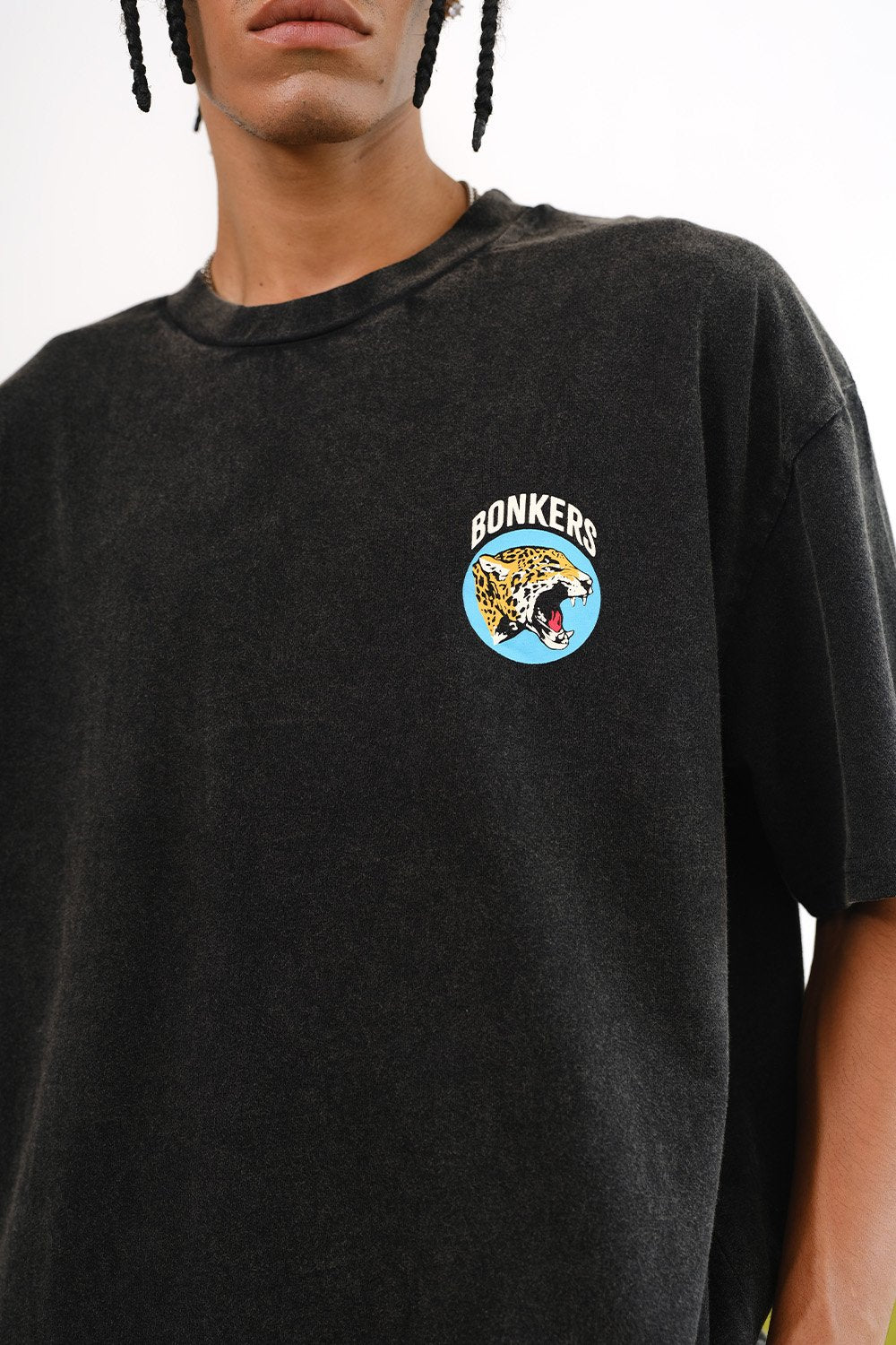 Grey Diabolik Panther Oversized T-shirt